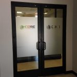 Semi Frosted Door Signs for Office Space in NYC