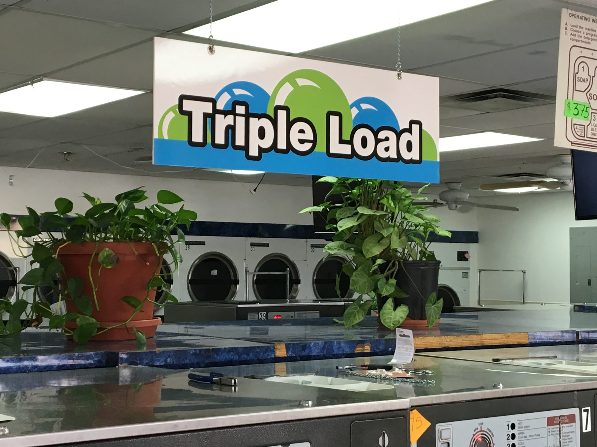 Triple Load Interior Ceiling Signage for Business