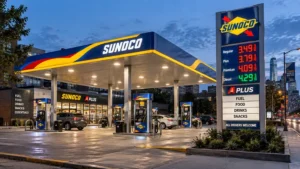 gas station signage